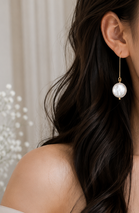 Angela - Freshwater Drop Pearl Earring