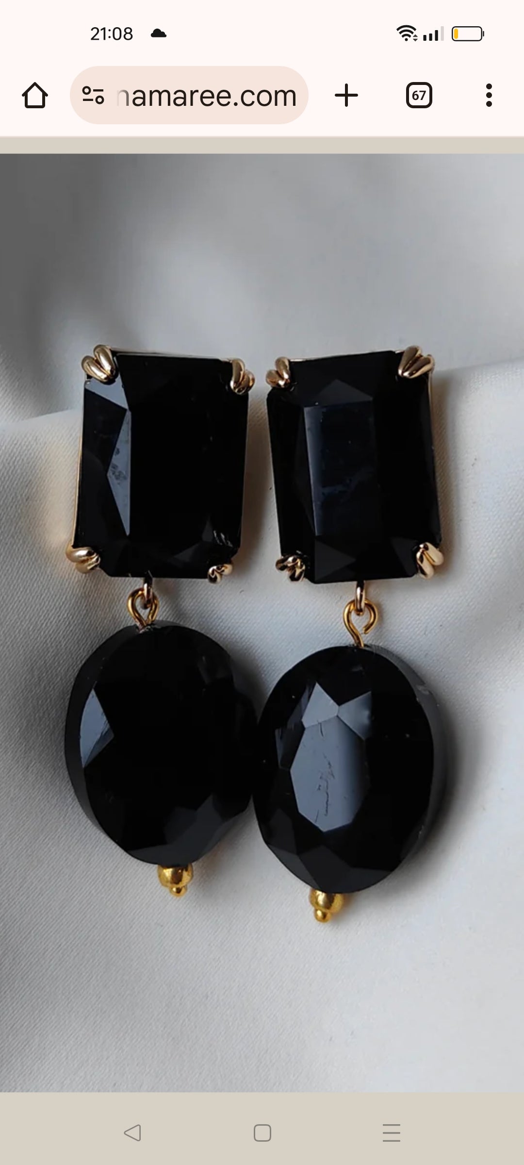 Custom Black Pendant Necklace