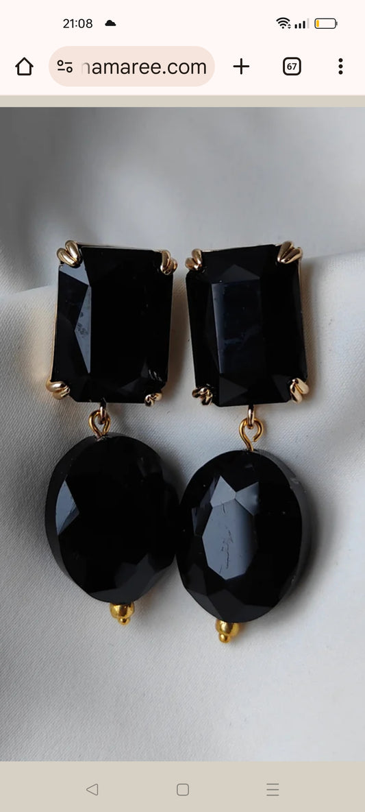 Custom Black Pendant Necklace