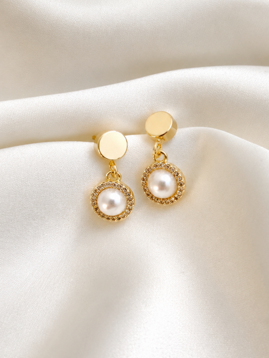 SORCHA - Pearl & Crystal Earrings