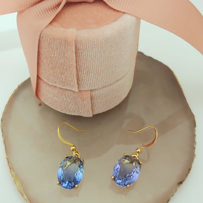 Ombre Earrings - Soft blue