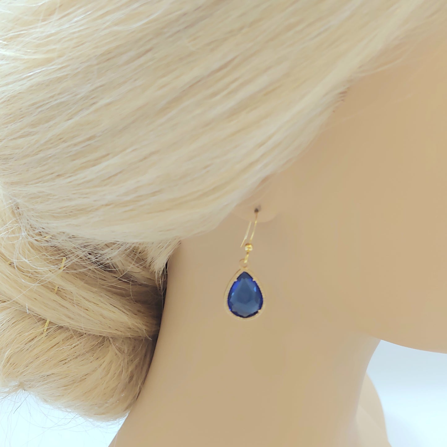 Teardrop Earrings - Royal Blue