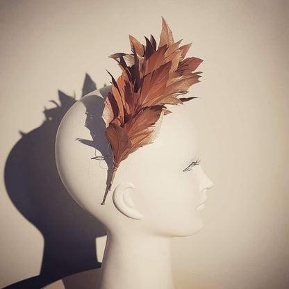 LULU Feather Crown - Contemporary Wedding Guest Headpiece