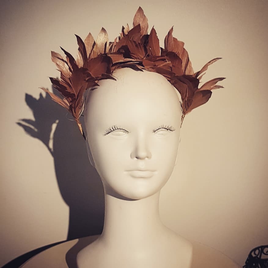 LULU Feather Crown - Contemporary Wedding Guest Headpiece