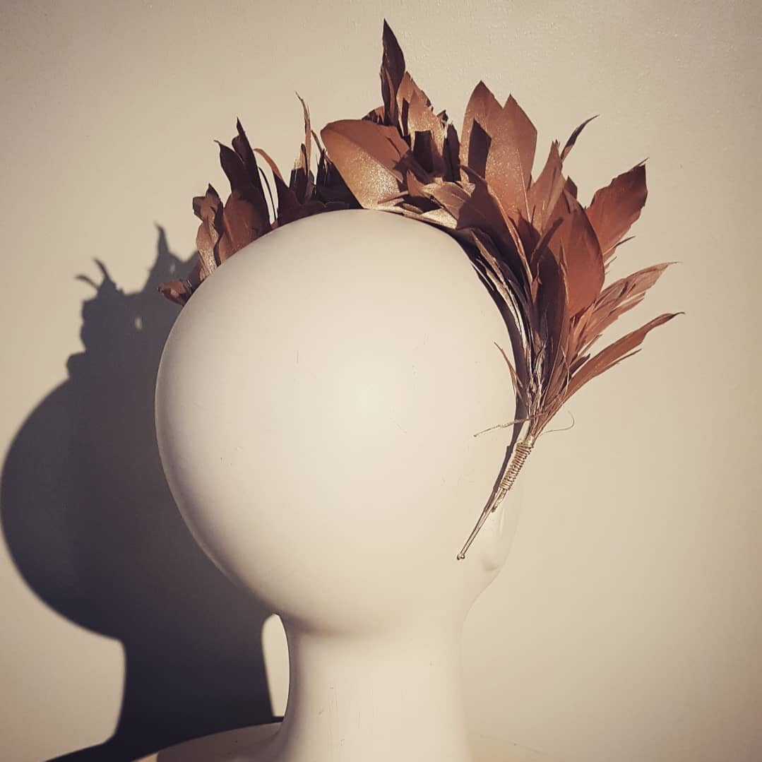 LULU Feather Crown - Contemporary Wedding Guest Headpiece