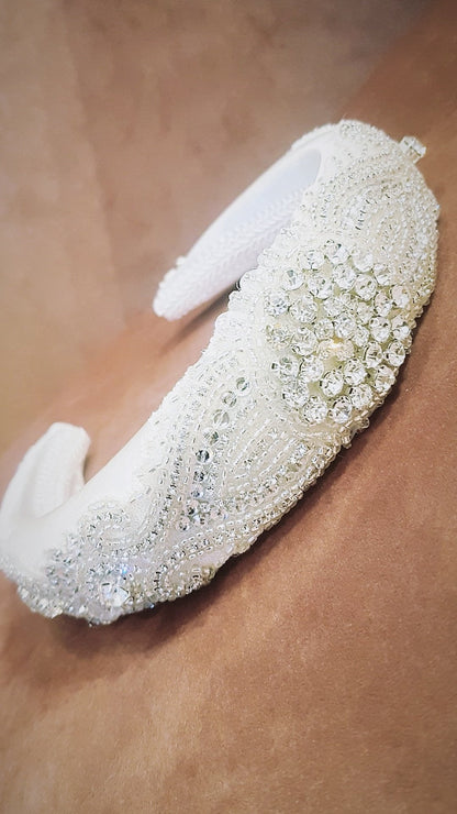 DARCY - Embellished Crystal Bridal Headband