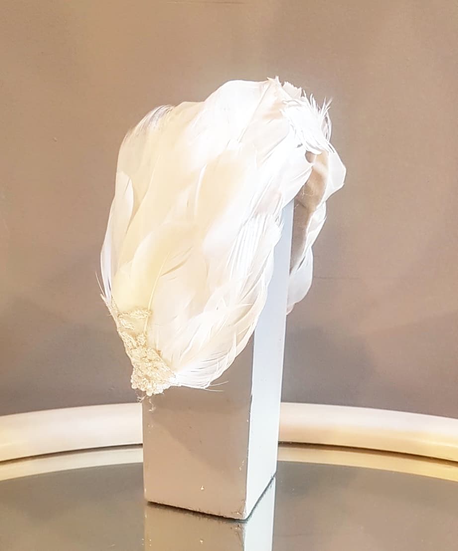 MASIE - Contemporary Feather Bridal Headband