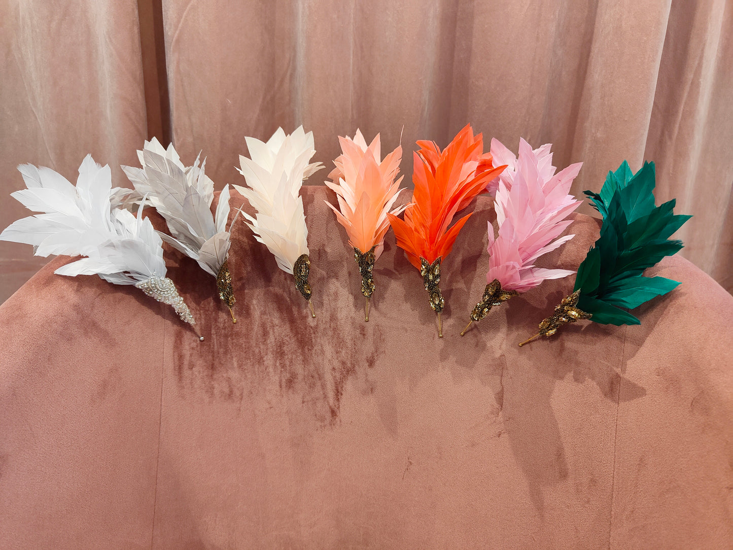 LILY- Contemporary Millinery Feather Headband - Various Colours