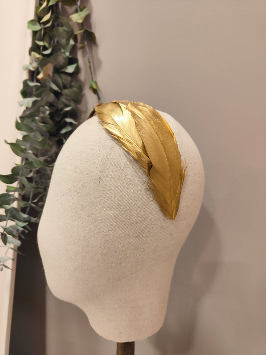 LEXI - Gold Feather Band