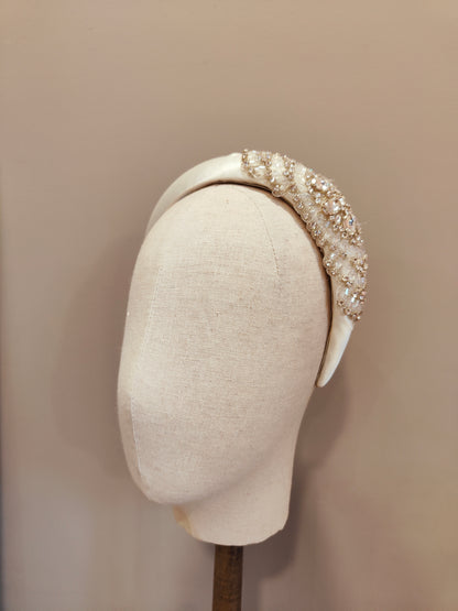 DELILAH - Art Deco Embellished Bridal Headband