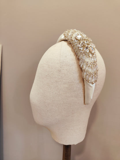 DELILAH - Art Deco Embellished Bridal Headband