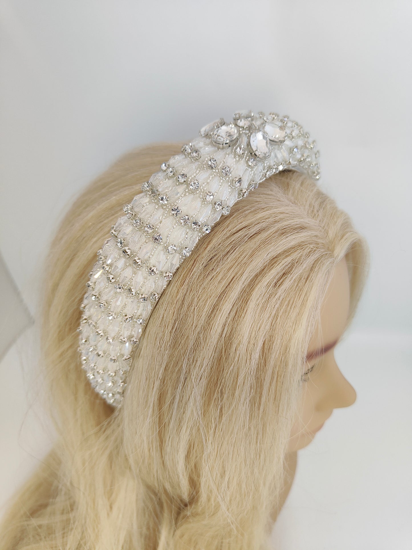 EDNA - Art Deco Embellished Bridal Headband