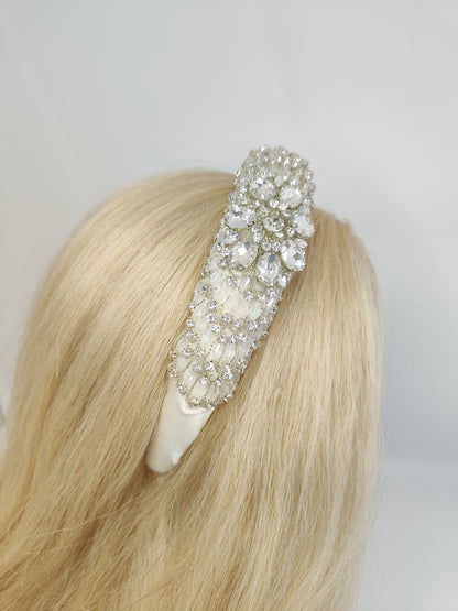 DELILAH - Art Deco Embellished Bridal Headband