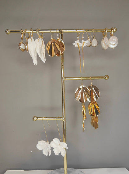 GLADYS - Pearl & Gold Bridal Earrings