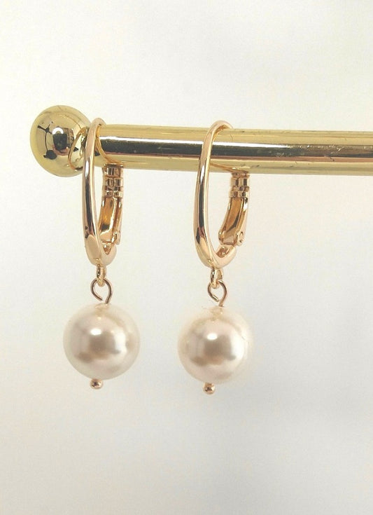 MADGE - Pearl Drop Bridal Earrings