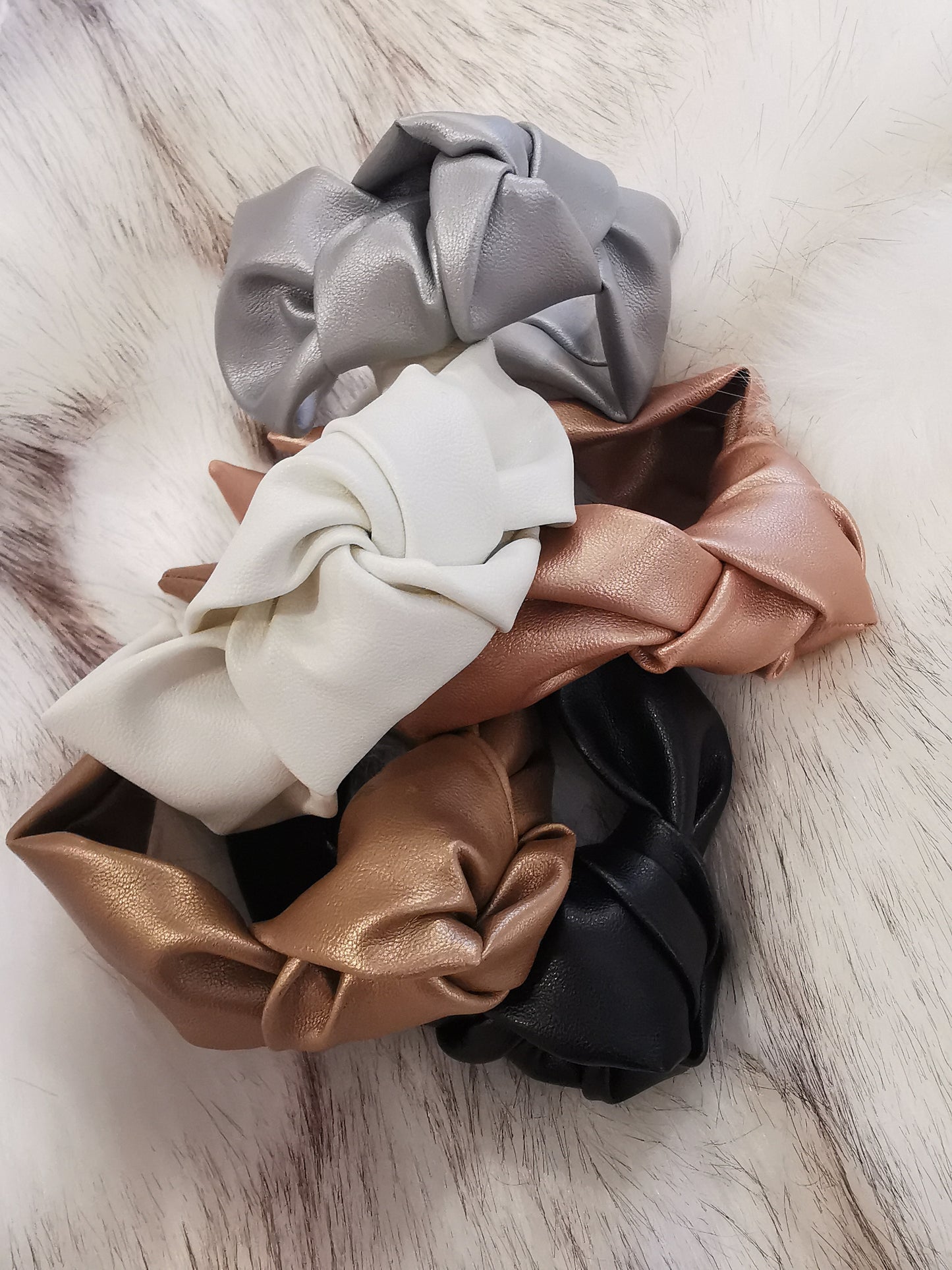 Luxe Leather band - Beige - Wide