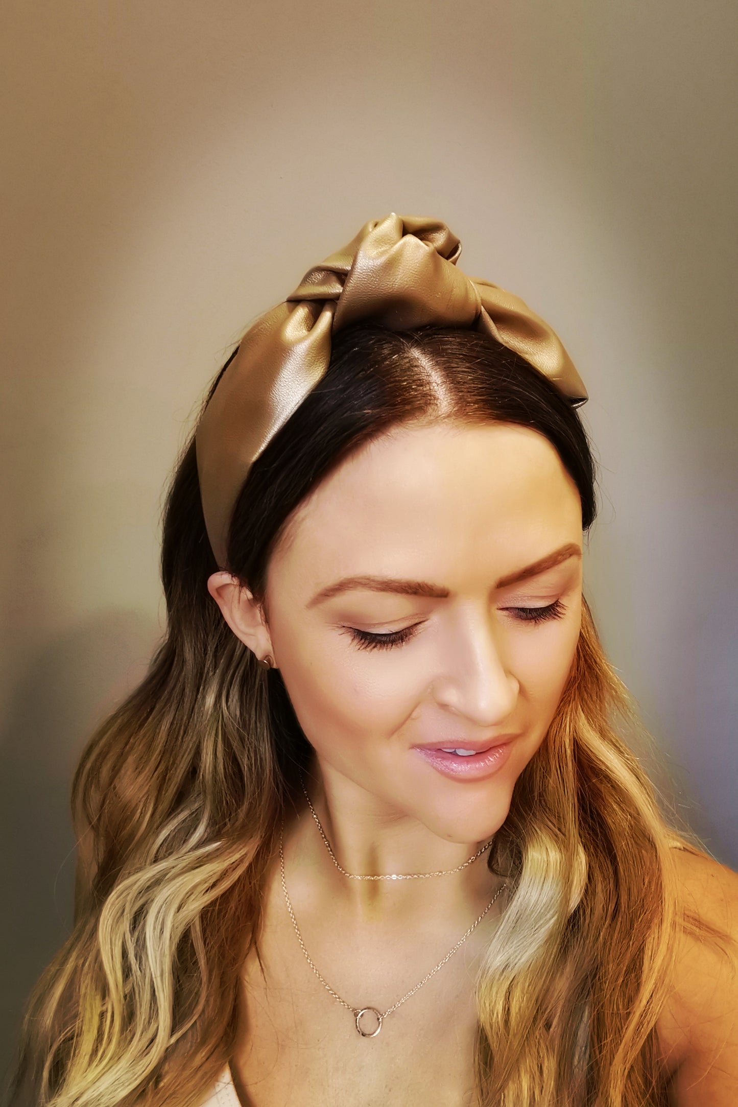 Luxe Leather band - Beige - Wide