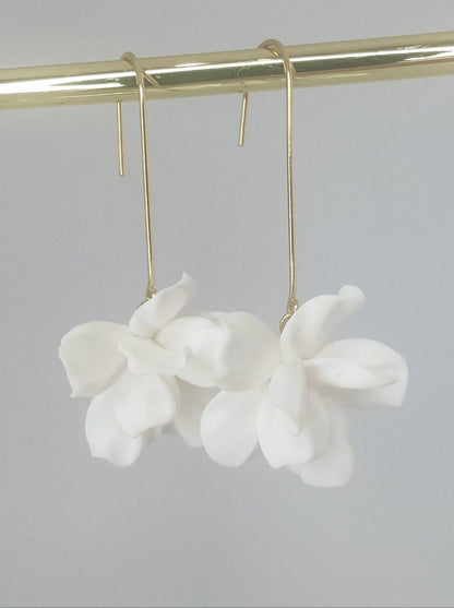 ANEMONE - Gold Statement Bridal Earrings