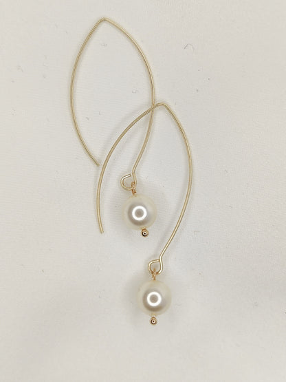 FARRAH - Pearl Drop Bridal Earrings