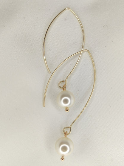 FARRAH - Pearl Drop Bridal Earrings