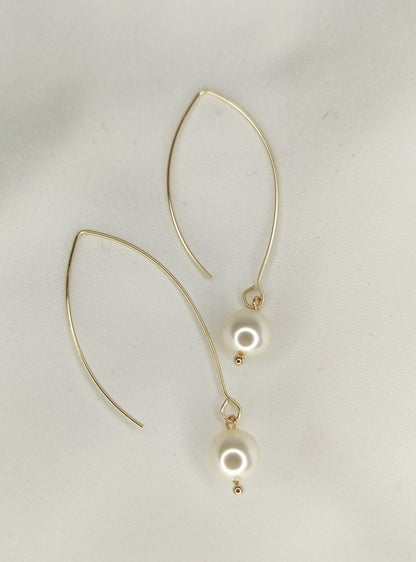 FARRAH - Pearl Drop Bridal Earrings