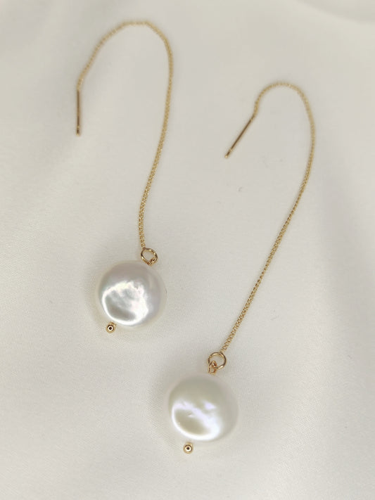 FREYA - Freshwater Pearl Drop Bridal Earrings