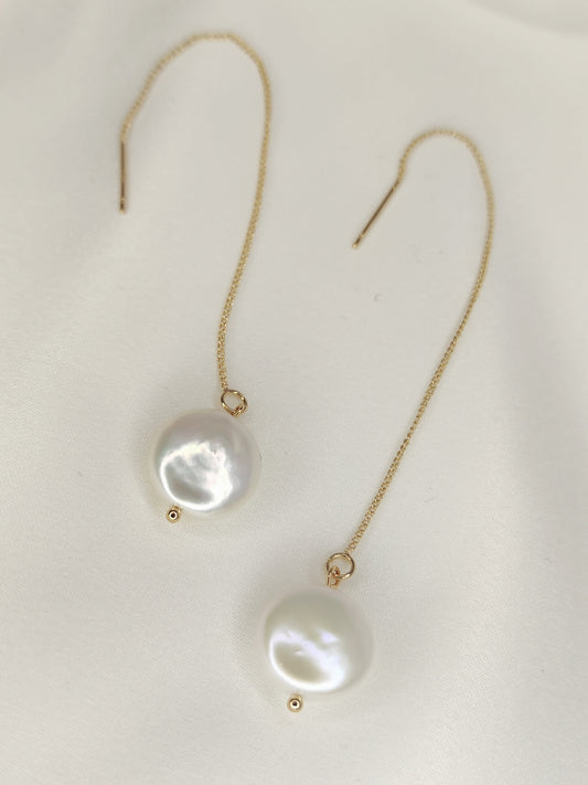 FREYA - Earring Bridal Drop Pearl Fionnuisce