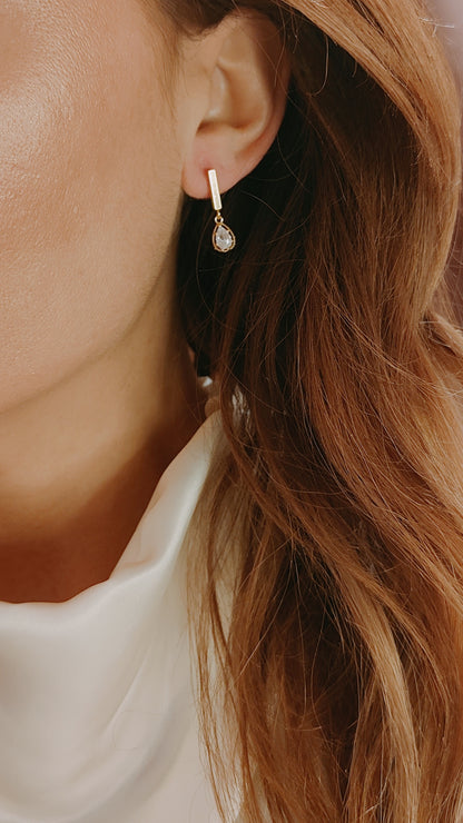 RITA - Crystal Drop Bridal Earrings