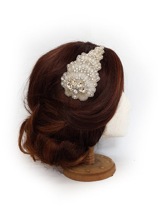 MARTHA - Art Deco Style Bridal Headpiece