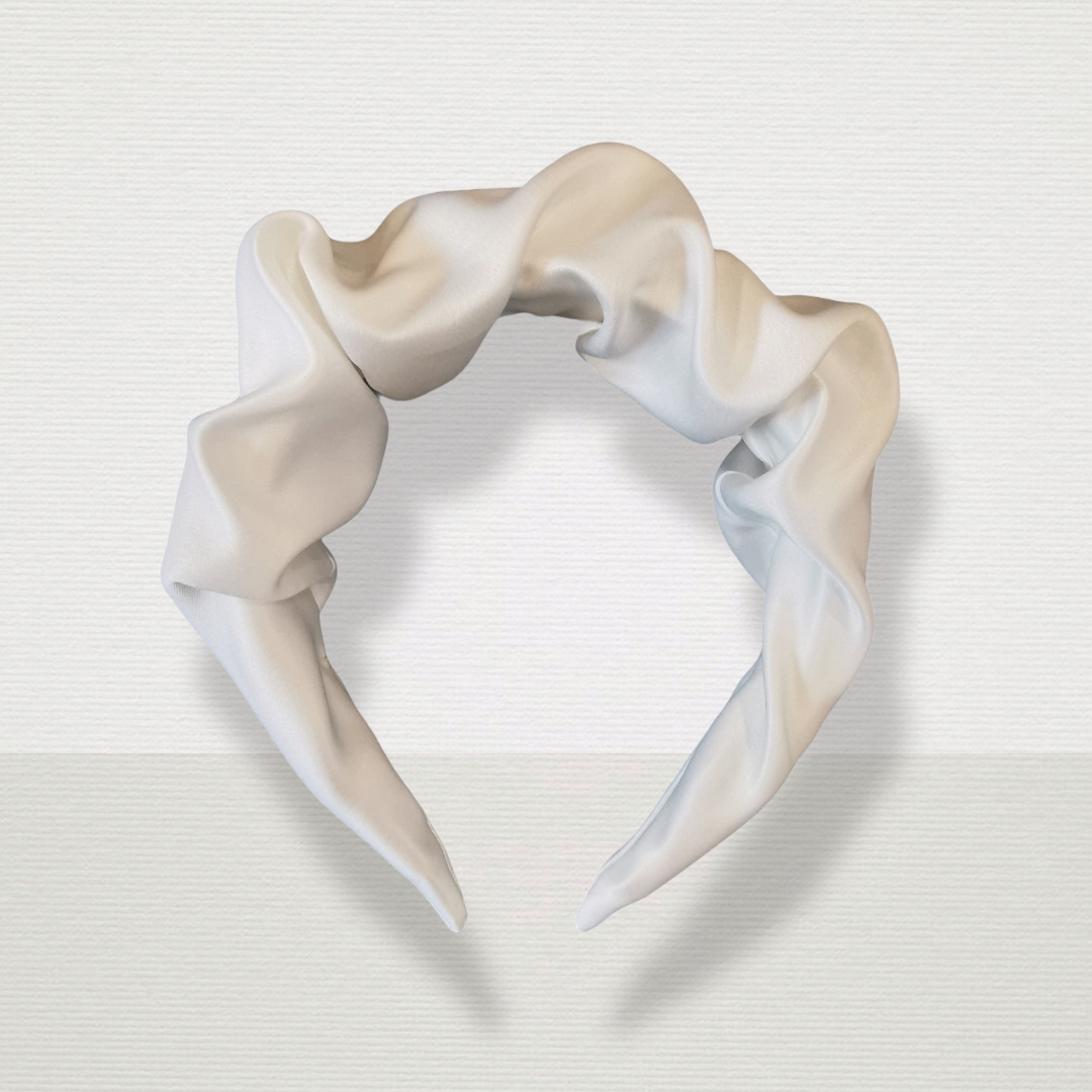 Banna CAROLINE - Ceannbhanda Bridal Satin Comhaimseartha