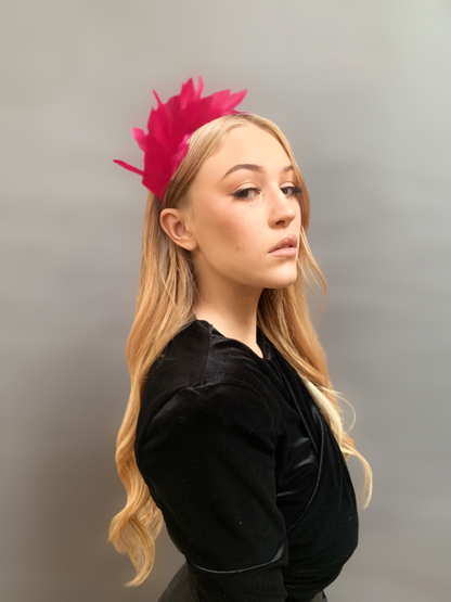 LILY- Contemporary Millinery Feather Headband - Various Colours