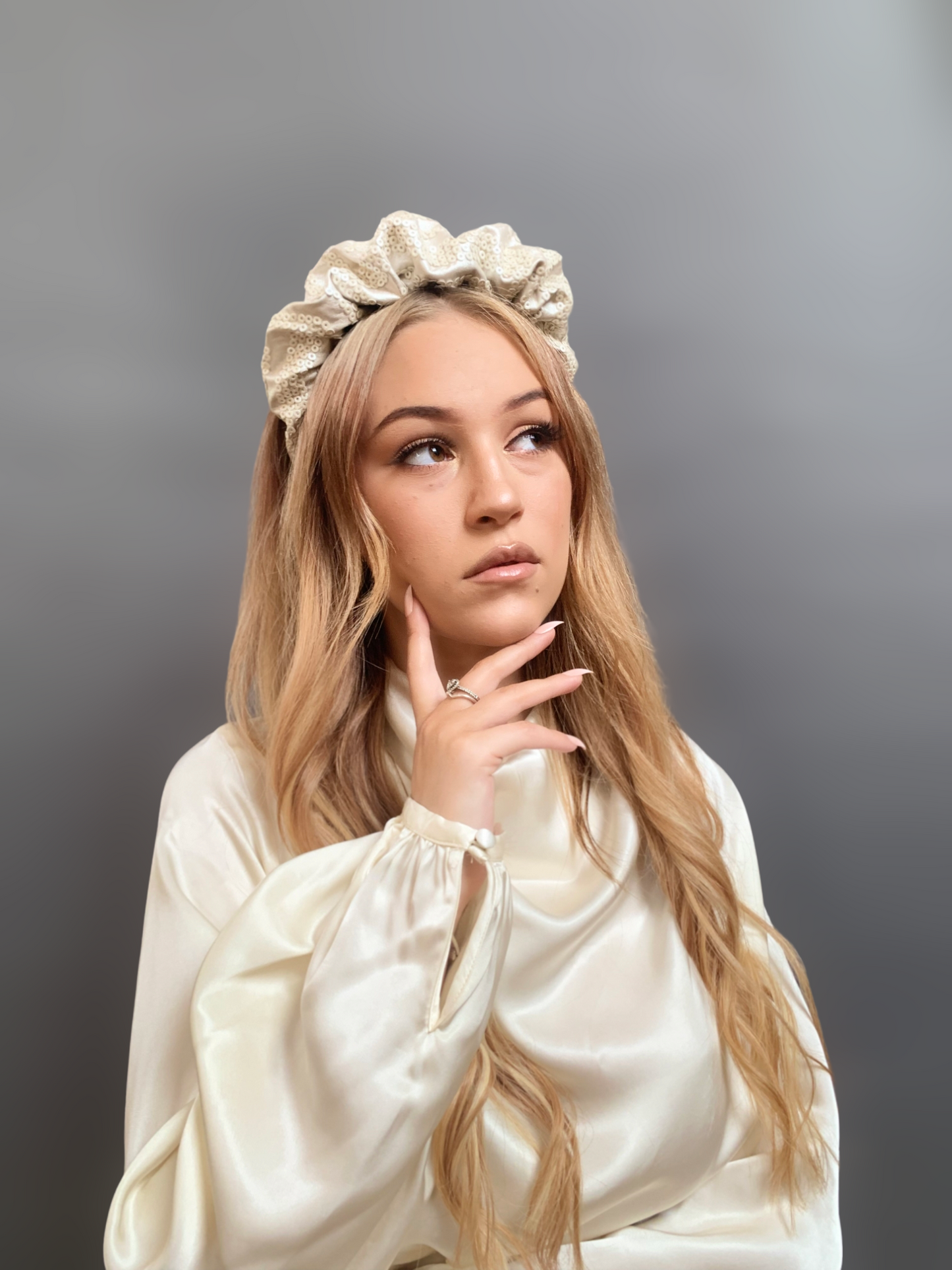 ICE QUEEN Ruffle Headband