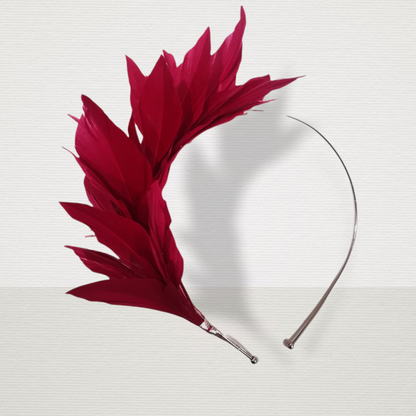 LILY- Contemporary Millinery Feather Headband - Various Colours