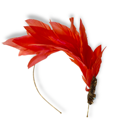 LILY- Contemporary Millinery Feather Headband - Various Colours