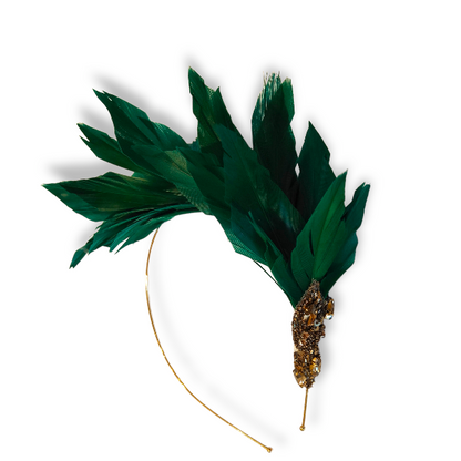 LILY- Contemporary Millinery Feather Headband - Various Colours