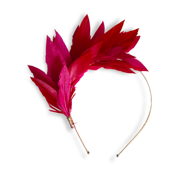 LILY- Contemporary Millinery Feather Headband - Various Colours