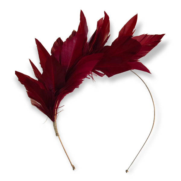 LILY- Contemporary Millinery Feather Headband - Various Colours