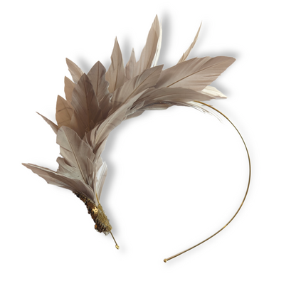 LILY- Contemporary Millinery Feather Headband - Various Colours