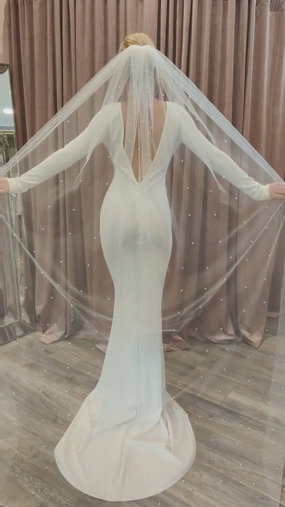 PENELOPE - Pearl Wedding Veil