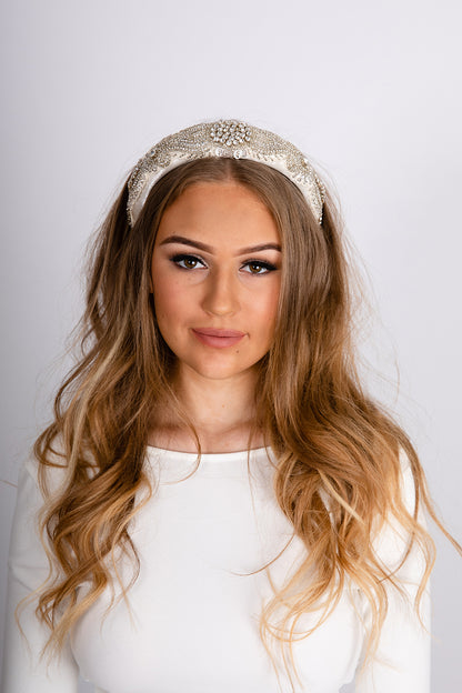 DARCY - Embellished Crystal Bridal Headband