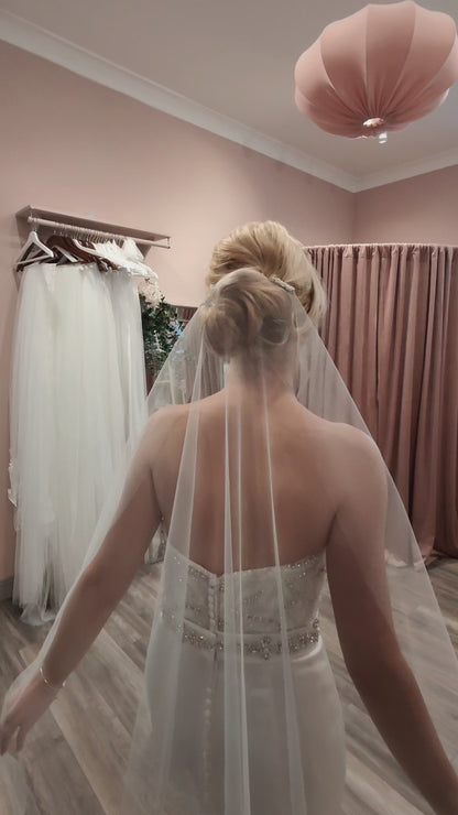 EMILIA - Sheer Bridal Veil SALE