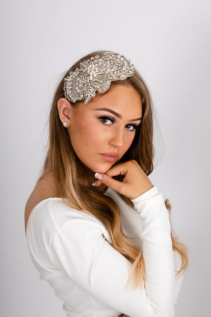ESTELLE - Statement Crystal Bridal Headpiece