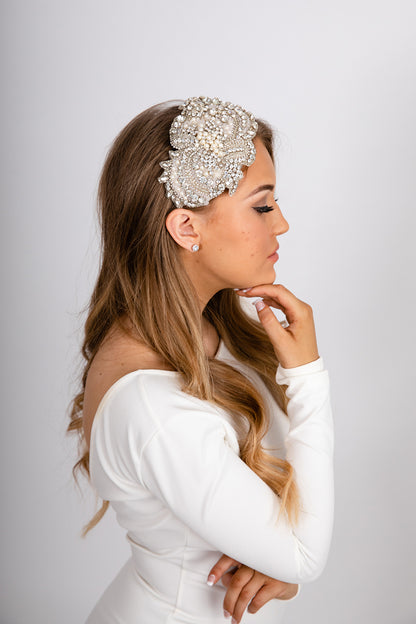 ESTELLE - Statement Crystal Bridal Headpiece