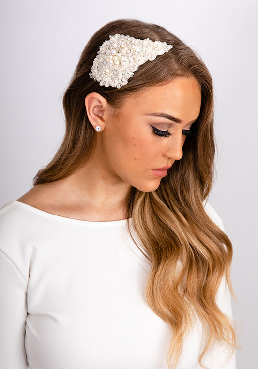 PEGGY - Vintage Pearl Bridal Headpiece