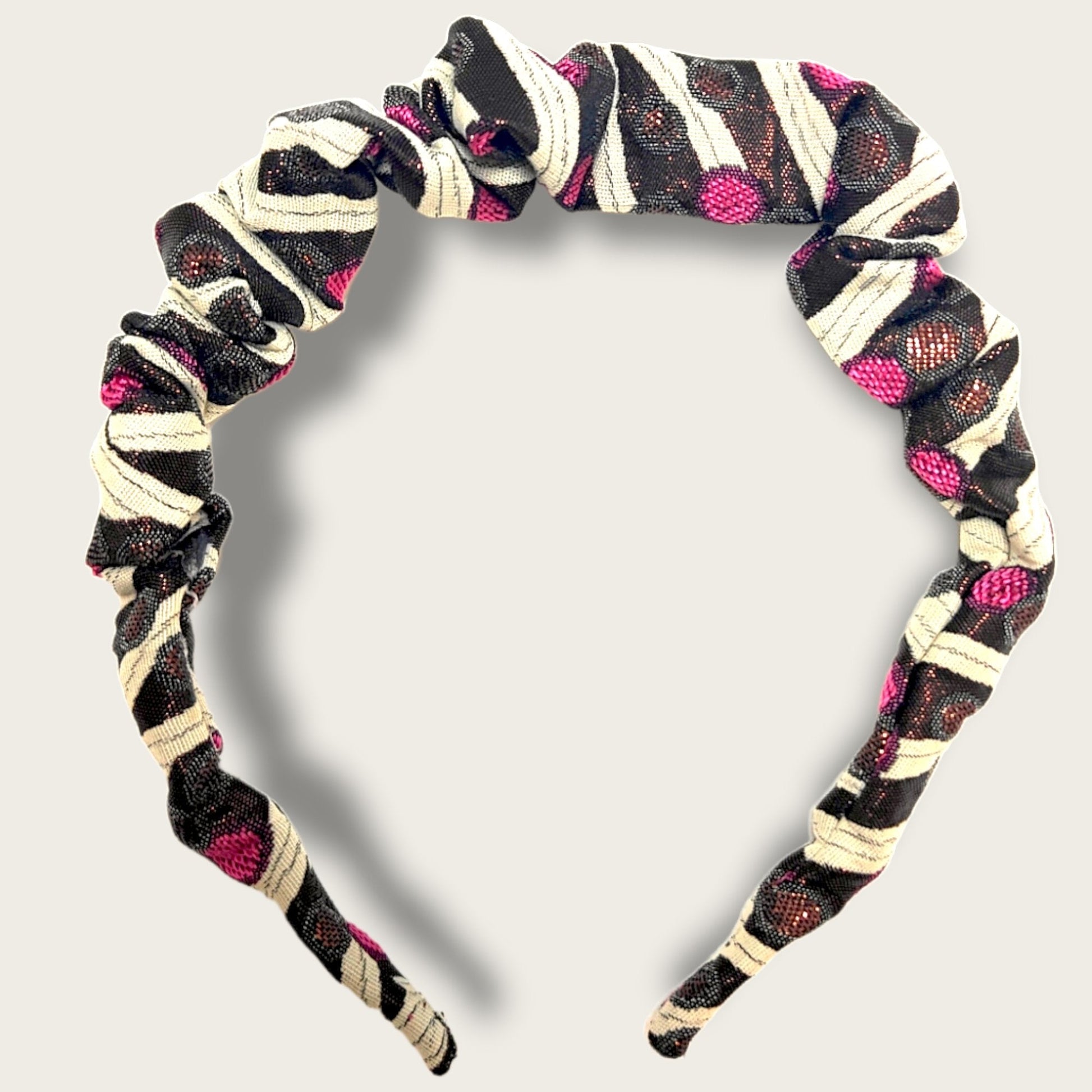 Petite Ruffle Headband - 70's Berry - ☘ IRISH DESIGN by KYNA MAREE-KYNA MAREE-#STASH