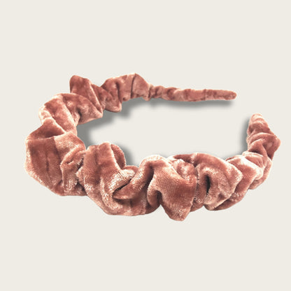 Petite Ruffle Headband - Crushed Blush - ☘ IRISH DESIGN by KYNA MAREE-KYNA MAREE-#STASH