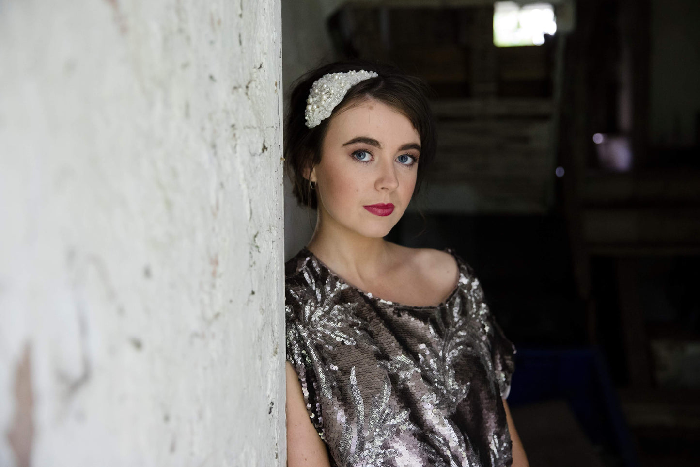 PEGGY - Vintage Pearl Bridal Headpiece